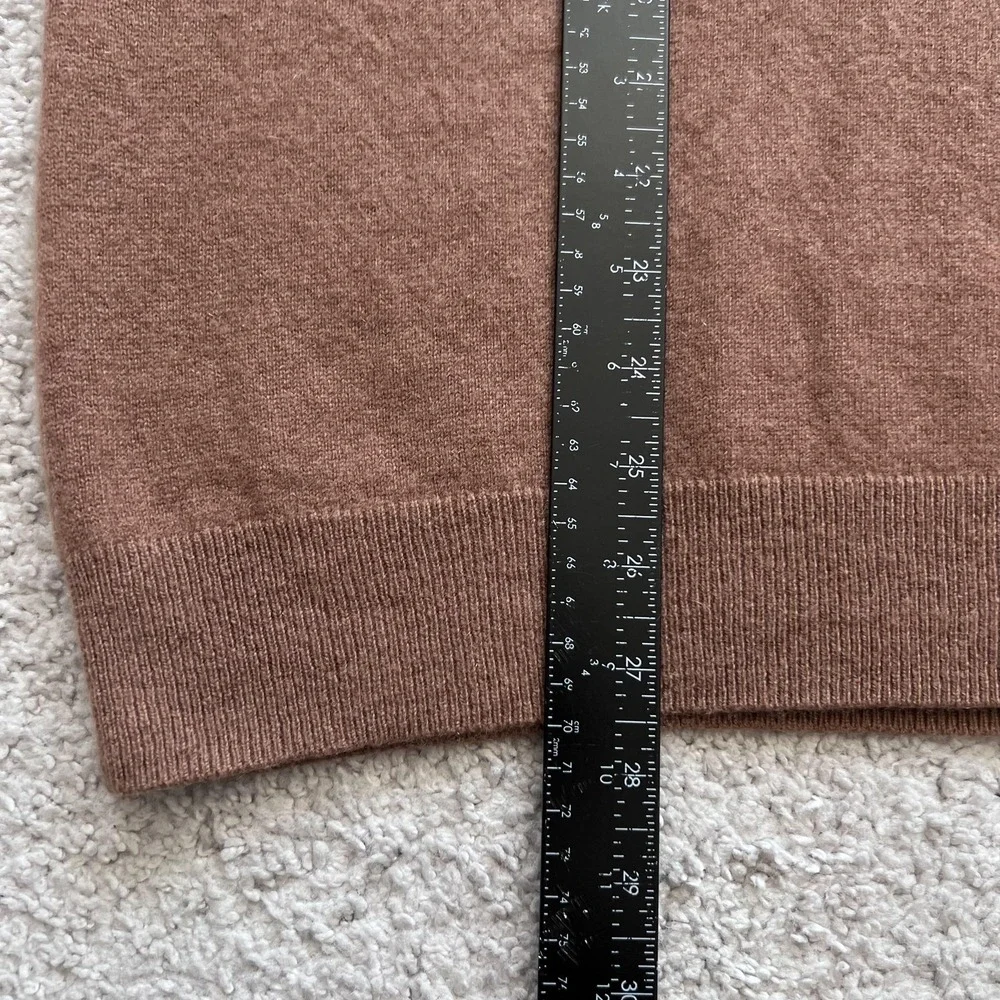Nordstrom Men's Shop Cashmere Sweater Mens 3XL Brown Crewneck Knit Pullover